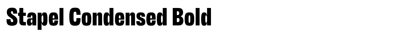 Stapel Condensed Bold image